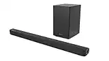 Hisense HS212F 2.1ch Sound Bar with Wireless Subwoofer, 120W, Powered by Dolby Audio, Pure Surround, Ezplay Support, Roku TV Ready, Bluetooth, HDMI ARC/Optical/AUX/USB, 3 EQ Modes, Black