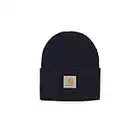 Carhartt Cappello Acrylic Watch Hat I020222 Navy in Tessuto Stretch AI21