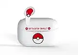 OTL Technologies Ecouteurs sans Fil Bluetooth V5.0 pour Enfant Pokemon Pokeball avec boîtier de Chargement. Blanc/Rouge