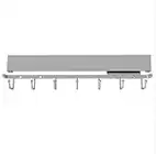 Rev-A-Shelf Sidelines CBRSL-14-SC-1 Support coulissant pour ceinture et cravate avec 7 crochets Chrome satiné 35,6 cm