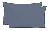 PERLARARA - Set 2 Funda de Almohada para Cama de Bebé 100% Algodón cm 40 x 60 Lavable (Verde azulado)