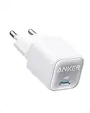 Anker USB C GaN Charger 30W, 511 Ladegerät (Nano 3), PIQ 3.0 PPS Schnellladegerät, Kompatibel mit iPhone 14/14 Pro/14 Pro Max/13 Pro/13 Pro Max, Galaxy, Pixel 4/3, iPad (Ohne Ladekabel)