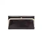 HOBO Rachel Clutch Wallet for Women - Soft Leather Construction with Magnetic Lock Closure, Zipper Pocket, Gorgeous and StylishBlack 1 One Size One Size