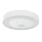 Ventilador de Techo con Luz Lámpara LED 36W Invisible App Control con Mando a Distancia Luz Regulable Luz Fría/Neutra/Cálida Φ51*H24cm Plafón de Techo lluminación (MODELO A)