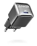 Anker 511 Cargador(Anker Nano Pro) 20W PIQ 3.0 Cargador Rápido, Cargador USB C Compatible con iPhone 13/13 Mini/13 Pro/13 Pro Max/12, iPad/iPad Mini, Pixel, Negro Hielo (Cable no Incluido)