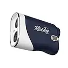 Blue Tees Golf - Series 3 Max with Laser Rangefinder with Slope Switch - 900 Yards Range, Slope Measurement, Magnetic Strip, Ambient Display, Flag Lock with Pulse Vibration, 7X Magnification - Navy