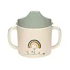 Lässig Tazza Sippy per Bambini con Manico e Coperchio Rimovibile, Senza Melamina, Senza BPA, Lavabile in Lavastoviglie Microonde/Sippy Cup Garden Explorer, Colore Guscio d'Uovo, 150 Millilitri