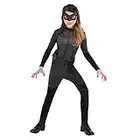 amscan 9906132 Girls Classic Warner Bros Catwoman Child Kids Fancy Dress Costume (6-8 Years), Black