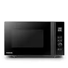 Toshiba 800w 20L Microwave Oven with 12 Cooking Presets, Upgraded Easy-Clean Enamel Cavity, Weight/Time Defrost, and Turntable with Position Memory Function - Black - MV-AM20T(BK)