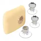 Exslend Lot De 3 Porte Savon Aimanté avec Ventouse, Porte Savon Ventouse avec Un Fort MagnéTisme, Porte Savon Magnetique pour Bain, Baignoire, Cuisine