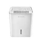 Ariston - Deshumidificador Silencioso Bajo Consumo Portátil, 12L/Día, Depósito de 2,1L - Deshumidificadores de Humedad para 20/31 m² 32x20,5x41,4 cm - Dehumidifier Fabricado para Instalación en España