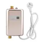 Mini Chauffe-Eau sans réservoir, 220V 3800W Mini Chauffe-Eau instantané électrique sans Salle de Bains Cuisine Cuisine Chauffe-Eau Chauffe-Eau instantané(d'or)