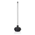 Neiko 60166A Toilet Plunger with Patented All-Angle Design | Heavy Duty | Aluminum Handle, Black, Pack of 1
