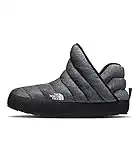 THE NORTH FACE Women’s Thermoball Insulated Traction Bootie, Phantom Grey Heather Print/TNF Black, 8