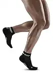 CEP Men’s Ankle Running Socks 4.0 | Performance Low Cut Compression Sock, Black, Men, IV