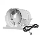 AIROPE- PRO -100 mm Estrattore Assiale,Ventilatore, Ventola di Aspirazione del Condotto in Linea, Aspiratore, Basso Consumo, per Bagno, WC, Cucina, Ufficio,Tenda, Serra,Garage, 5 anni di Garanzia