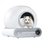 Boîte à litière autonettoyante pour Chat, boîte à litière Intelligente Grande capacité 65L + 9L, Protection de sécurité Automatique/très Grande/Isolation des odeurs/contrôle APP