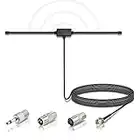 Bingfu Antenna Radio DAB FM Antenna Dipolo FM Cavo Prolunga da 3 m per Sintonizzatore Radio Portatile Ricevitore Stereo Ricevitore AV Amplificatore Stereo Ricevitore HiFi