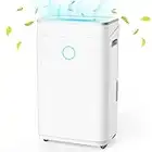 HUMILABS 4500 Sq. Ft Dehumidifiers for Large Room and Basements, Auto Shut Off and Defrost Function, 50 Pints Dehumidifier with Drain Hose and 1.7 Gallon Tank, 35 db Quiet Enough, Intelligent Humidity Control, 24H Timer