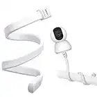 Pinsheng Support de Caméra Bébé, Universal Support Babyphone Camera Flexible, Support pour Babyphone Réglable sans Perçage pour Moniteur Bébé Caméra avec Trou Fileté 1/4 (Blanc)