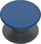 PopSockets: PopGrip Basic - Supporto e Impugnatura per Telefoni Cellulari e Tablet [Top Non Intercambiabile] - Classic Blue