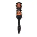 Denman (Medium) Thermo Ceramic Hourglass Hot Curl Brush - Hair Curling Brush for Blow-Drying, Straightening, Defined Curls, Volume & Root-Lift - Orange & Black, (DHH3EORG)