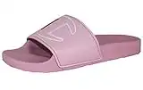 Champion Womens IPO Logo Slides Sandal, Pink,7