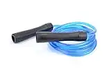 RUSH ATHLETICS LEGACY WEIGHTED JUMP ROPE BLACK/BLUE - Best for Weight Loss Fitness Training - Strength Power - Adjustable 10ft HEAVY JUMP ROPE