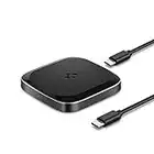 Spigen Wireless Charger, Fast 15W Wireless Charging Pad for Qi Enabled Galaxy S23 Ultra Plus Z Fold Flip 5 4 3 S22 S21 FE Note 20 Pixel 6 iPhone 11 XS XR X 8 SE [No Adapter Included]