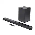 JBL BAR 2.1 Deep Bass, Soundbar Bluetooth con Subwoofer Wireless per TV e PC, Telecomando, Surround, HDMI, Dolby Digital, Connessione Ottica, 300 W, Nero