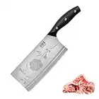 Meat Cleaver Knife 7.5 Inch, Ultra Sharp Chinese Chef's Knives, Full-tang Chopping Knife, 30Cr13 Steel Blade Thickness 2.5 mm, 2 in 1, TJ SEGA Series TC1705