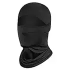 Achiou Balaclava Face Mask UV Protection Ski Mask for Men Women Sun Hood Cycling, Climbing, Running, Hiking Outdoor Sports Black