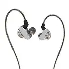 KBEAR Rosefinch IEM Earphones, in Ear Monitor Headphones Audiophile Earbuds, Earbuds Wired HiFi Bass with 1DD Driver for Musicians Isolation Headphones for Drummers Singers Stage (Brown, Without mic)