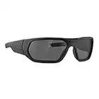 Magpul Radius Sunglasses Tactical Ballistic Military Eyewear Shooting Glasses for Men, Black Frame, Gray Lens (Non-Polarized), One Size