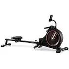 ECHANFIT Rowing Machine Folding Rower with 16 Levels Magnetic Resistance and Adjustable Console Angle for Home Use