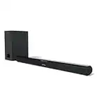 AZATOM Studio Premier 2.1 Soundbar and Subwoofer, 120W, 3D Surround Sound, Stream Wireless Bluetooth, Remote Control, Wall Mountable, HDMI ARC, Optical compatible (32inch)