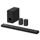Sony HT-A5000 5.1.2ch Dolby Atmos Sound Bar Surround Sound Home Theater w/DTS:X & 360 Reality Audio, Works w/Alexa & Google Assistant + SA-SW3 Wireless Subwoofer + SA-RS3S Wireless Rear Speakers