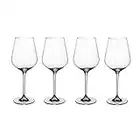 Villeroy & Boch La Divina set di bicchieri da vino rosso, 650 ml, 4 pezzi, cristallo, trasparente