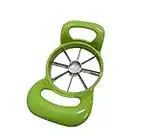 Easy Grip Apple Corer Slicer-Divider-Cutter-Wedger, Ergonomic Plastic Grip Handle, Light Weight 8-Blades (Assorted ) (Apple Slicer & Corer Remover Neon)