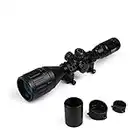 Goetland 3-9x50 Rifle Scope Rangefinder Illuminated Optics Sight Red & Green Hunting Red Green 20 mm Mounts