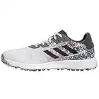 adidas Golf Herren S2G Spikeless wasserdichte Schnürschuhe aus recyceltem Material, White Greyfour Greysix, 42 2/3 EU