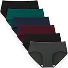 INNERSY Womens Underwear Basic Cotton Knickers Ladies Comfy Briefs Panties Multipack 6 (12, Dark)