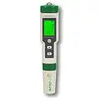 AERO-GRO Digital 5-in-1 Meter: 5 Functions: pH, TDS, EC, Salinity%, Salinity ppm, and Temp, IP67 Waterproof, Pen-Type Tester for Hydroponics, Water, Wine, Spas, Aquariums