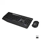 Logitech MK345 Wireless Combo Full-Sized Keyboard with Palm Rest and Comfortable Right-Handed Mouse, 2.4 GHz Wireless USB Receiver, Compatible with PC, Laptop,Black