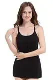 ZUMIY Women's Nursing Tanks Maternity Tops Postpartum Breastfeeding Cami Racerback (X-Large, Black)