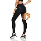 Pantalon de Sudation Femme, Legging Anti Cellulite Push Up, Leggings Minceur Gainant en SCR-5500 : Suer 5 Fois Plus & Effet Amincissante Ventre Plat pour Jogging Yoga Sport Fitness