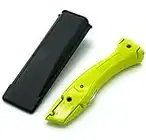 CCA Yellow Carpet Fitter Dolphin Trimming Utility Knife (No Blades)