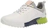 ECCO S-Tre Gore-Tex, Scarpe da Golf Uomo, Bianco/Limepunch, 41/41.5 EU