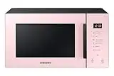 Samsung Da tavolo Forno a Microonde Glass Design MG23T5018CP/ET, Cottura Croccante, AirFry, Microonde + Grill 800 W + 1100 W, 23 L, 49l x 27,5h x 38p cm, Cipria