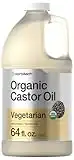 Organic Castor Oil 64 fl oz | Vegetarian, Non-GMO | by Horbaach